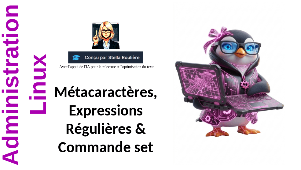 Administration Linux Leçon 14 " Métacaractères, Expressions Régulières & Commandes set et awk"